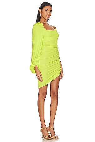 L'Academie Quinne Mini Dress in Green