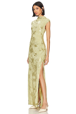 L'Academie Avalon Maxi Dress in Sage