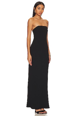 L'Academie Alpina Maxi Dress in Black