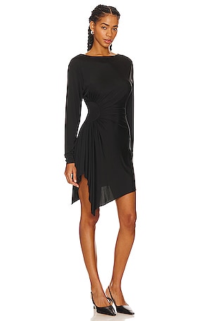 L'Academie Cora Mini Dress in Black