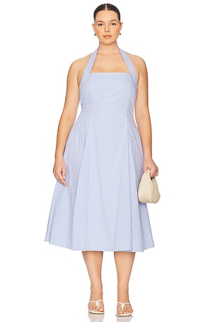L'Academie by Marianna Skye Midi Dress in Blue