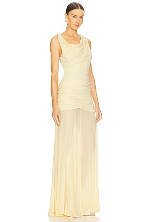 L'Academie by Marianna Tine Gown in Lemon
