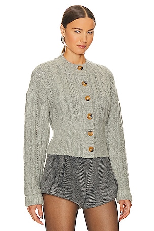 L'Academie Eleni Knit Sweater in Grey