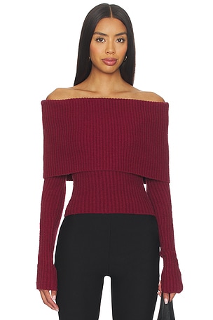 by Marianna Namir Off Shoulder Sweater L'Academie