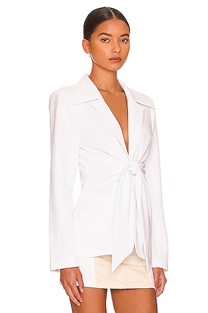 L'Academie The Tilly Blazer in White