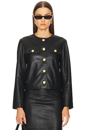 by Marianna Barb Leather Jacket L'Academie