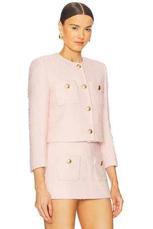 L'Academie by Marianna Dapheen Jacket in Light Pink in Pink