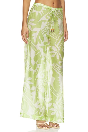 L'Academie Nyra Pant in Green
