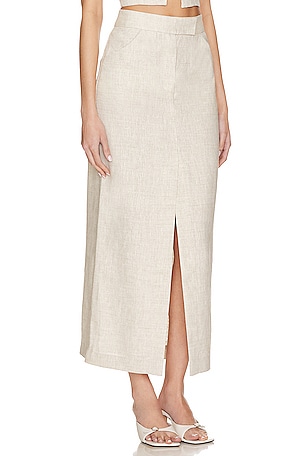 L'Academie Orsina Maxi Skirt in Neutral