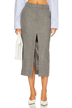 x Marianna Kit Tweed Midi Skirt L'Academie