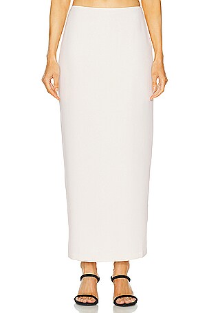 Sheer Knit Layered Maxi Skirt