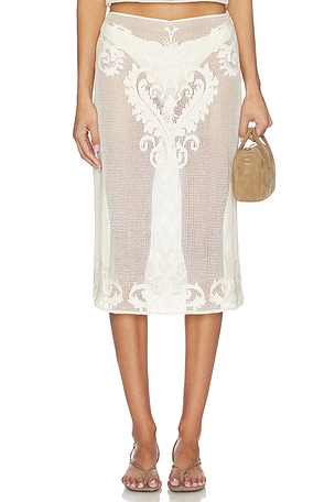 by Marianna Fallon Midi Skirt L'Academie