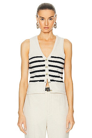 by Marianna Calanth Striped Vest L'Academie