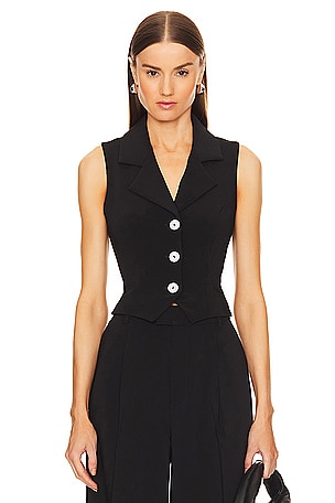 by Marianna Carinne Crepe Vest TopL'Academie$178