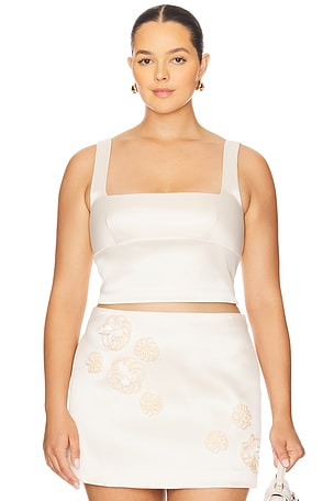 L'Academie by Marianna Ori Top in Beige