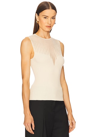 L'Academie by Marianna Minette Tank in Beige