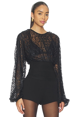 L'Academie by Marianna Abri Top in Black