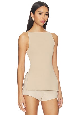 L'Academie By Marianna Cinzia Top in Tan