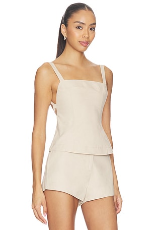 L'Academie Andreia Top in Beige