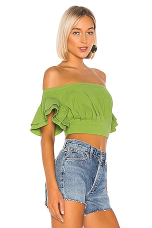 L'Academie The Claude Top in Green
