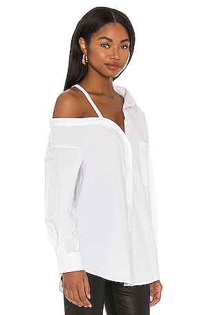 L'Academie Off Shoulder Blouse in White