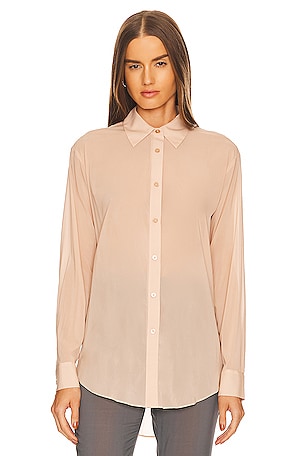 Sheer Buttondown Top L'Academie