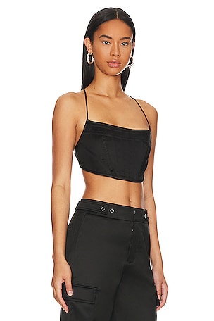 L'Academie Danica Corset Top in Black