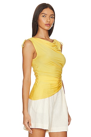 L'Academie Greava Top in Yellow