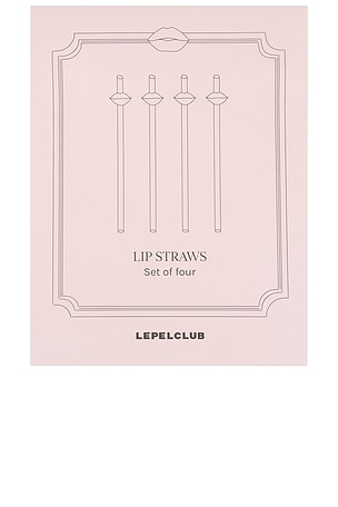 Lepel Club Set Of Lip Straws.