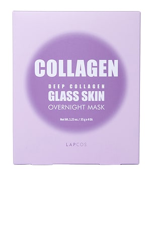Deep Collagen Glass Skin Overnight Mask 4 Pack LAPCOS