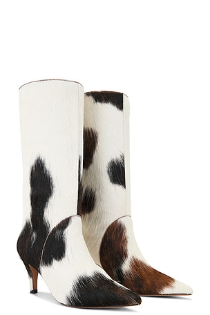 Pony Hair Mid Calf Boot Lola Cruz