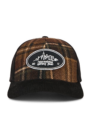 Skyline Patch Check Baseball Cap Les Deux