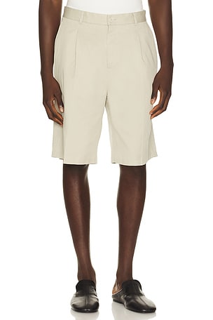Pleated Twill Suit Shorts Les Deux