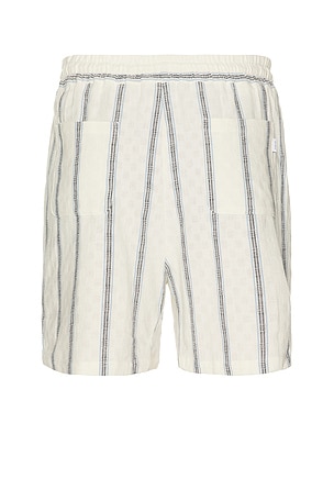 Les Deux Harry Check Dobby Shorts in White