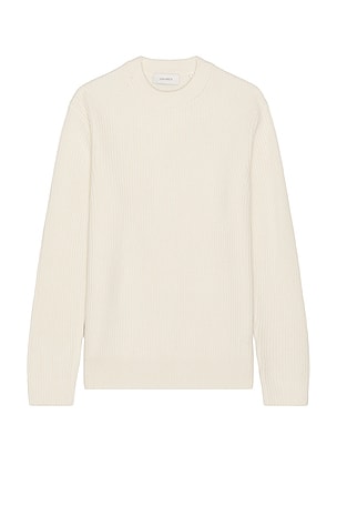 Eddie Wool Rib Crew Neck Knit Sweater Les Deux