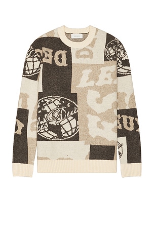 Globe Crew Neck Knit Sweater Les Deux