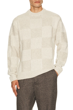 Check Knit Sweater Les Deux