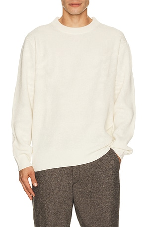 Wool Rib Roundneck Knit Sweater Les Deux