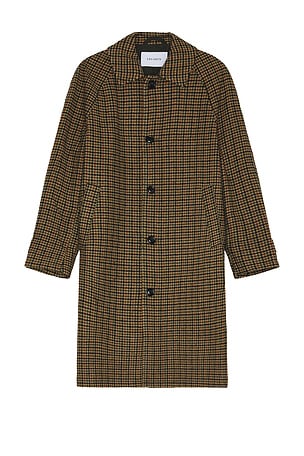 Michael Houndstooth Wool Coat Les Deux