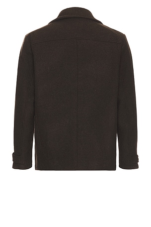 Les Deux Mckee Solid Wool Jacket in Brown