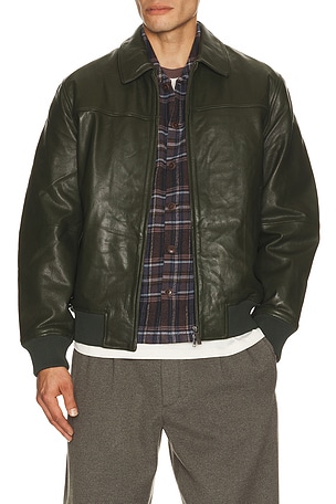 Leather Varsity Les Deux