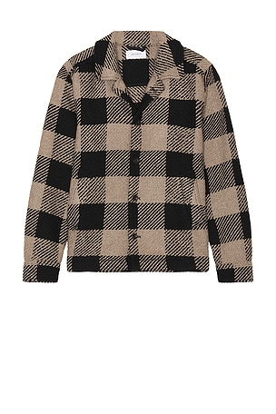 Jaiden Boucle Check Overshirt Les Deux