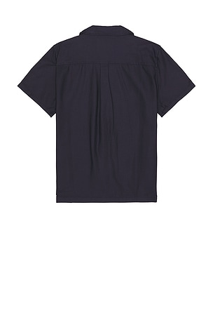 Les Deux Kingsley Aoe Camp Shirt in Navy