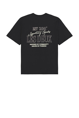 Les Deux Allen Tee in Black