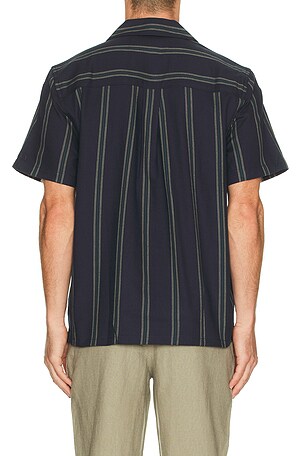 Les Deux Lawson Stripe Shirt in Navy