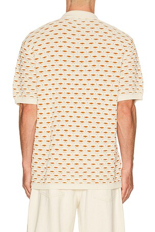 Les Deux Esmay Shell Knitted Polo in White