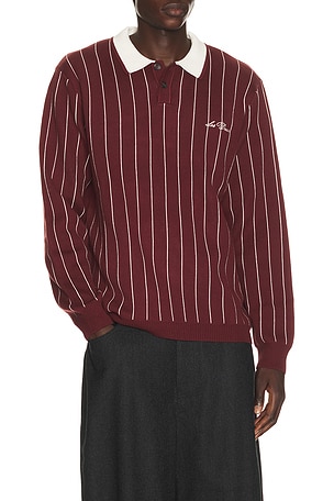 Signature Knitted Long Sleeve Polo Les Deux