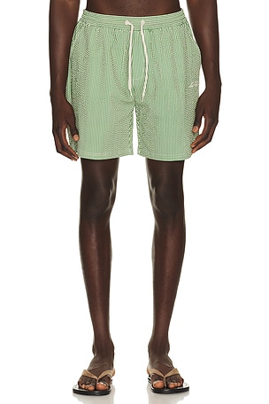Stripe Seersucker Swim Shorts Les Deux