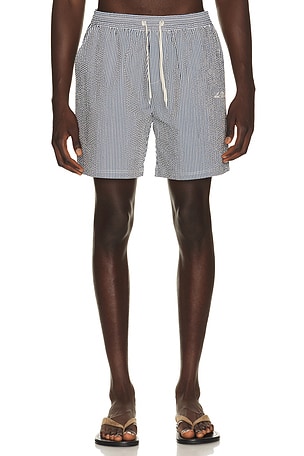 Stripe Seersucker Swim Shorts Les Deux