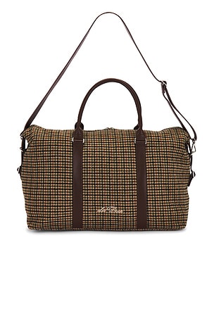 Houndstooth Wool Weekend Bag Les Deux